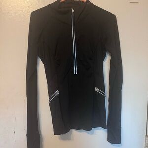 lululemon athletica Black Long-Sleeve Half-Zip Active Top